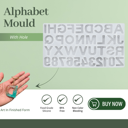 Silicone Alphabet Resin Mould