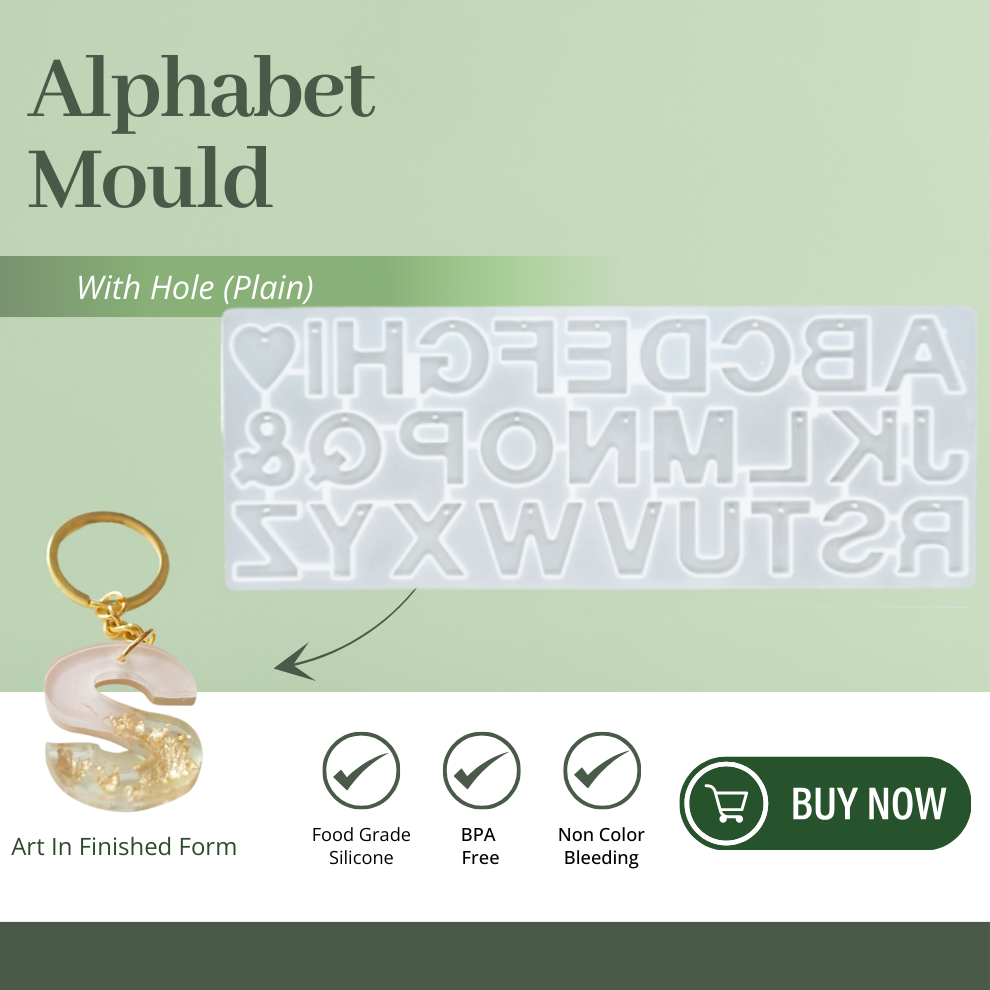 Silicone Alphabet Resin Mould