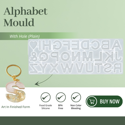 Silicone Alphabet Resin Mould