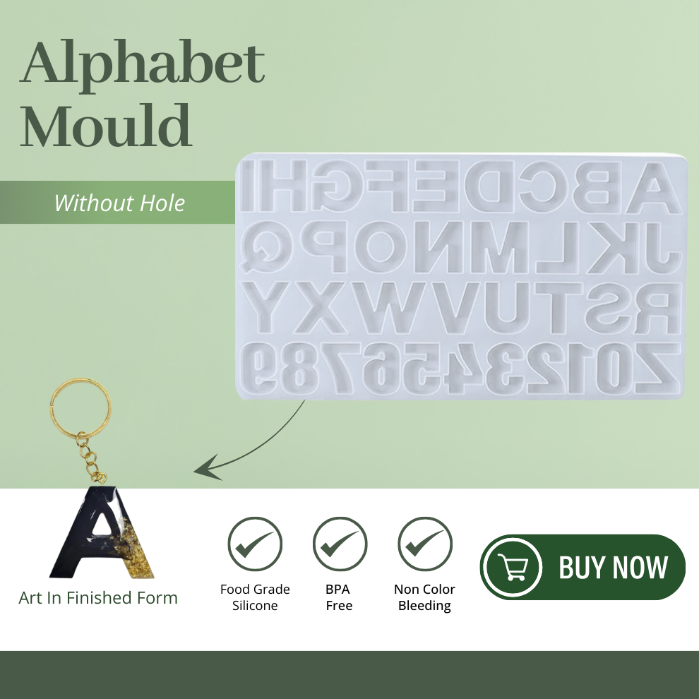 Silicone Alphabet Resin Mould