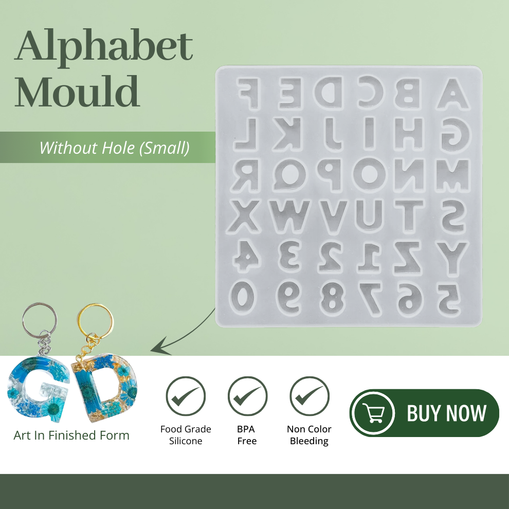 Silicone Alphabet Resin Mould