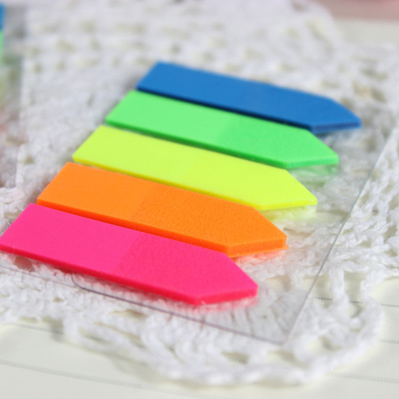 Transparent Sticky Notes Arrow Flag Page Marker, 125 Sheets Per Pack
