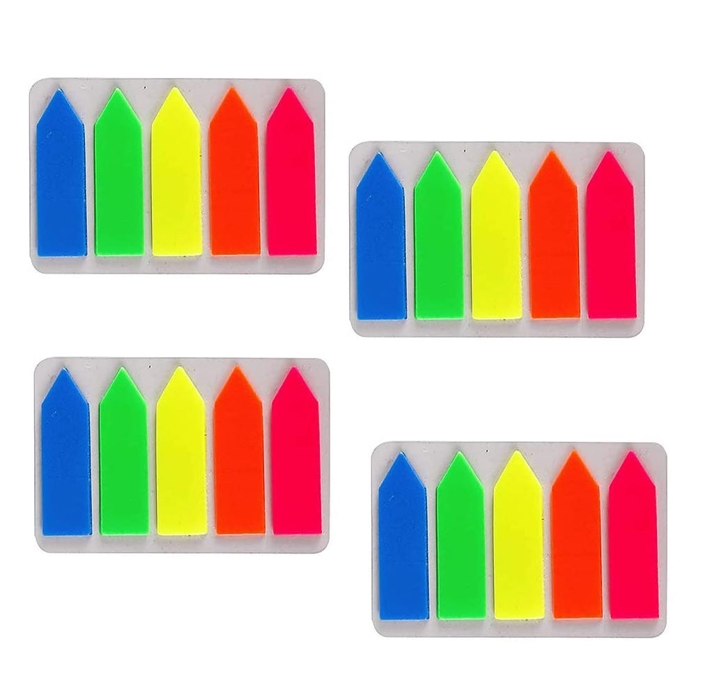 Transparent Sticky Notes Arrow Flag Page Marker, 125 Sheets Per Pack