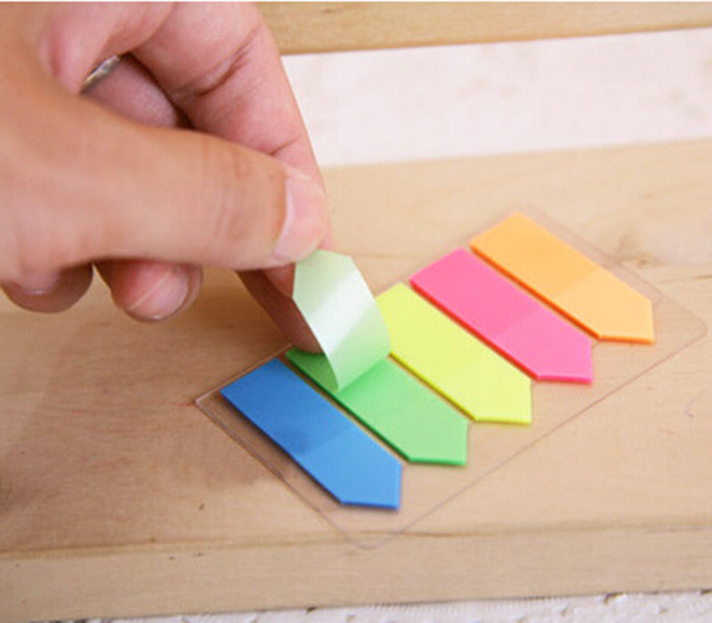 Transparent Sticky Notes Arrow Flag Page Marker, 125 Sheets Per Pack
