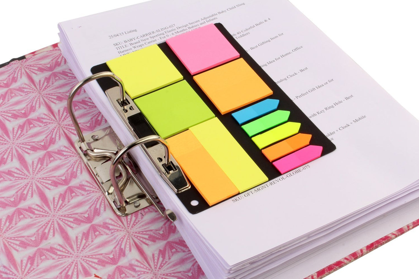 Sticky Notes Page Marker Binder