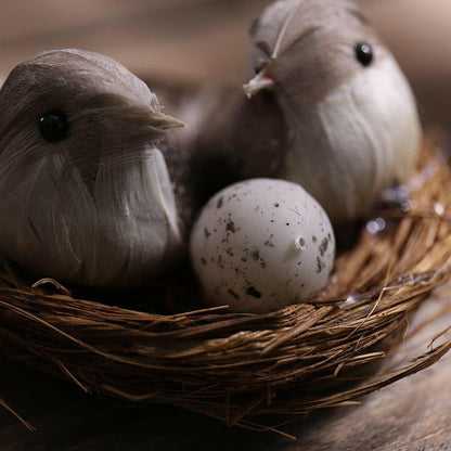 Artificial Foam Mini Bird Nest with Egg