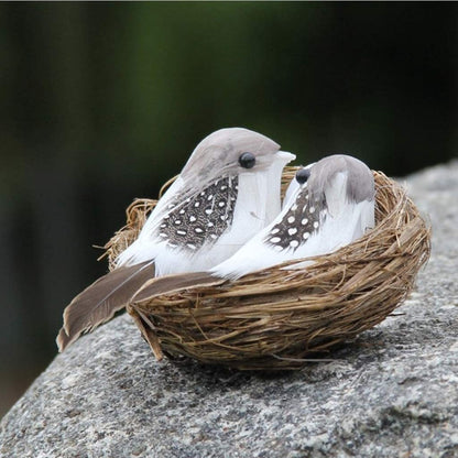 Artificial Foam Mini Bird Nest with Egg