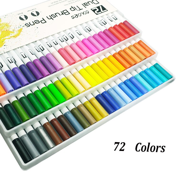 Dual Tip Brush Pen Marker