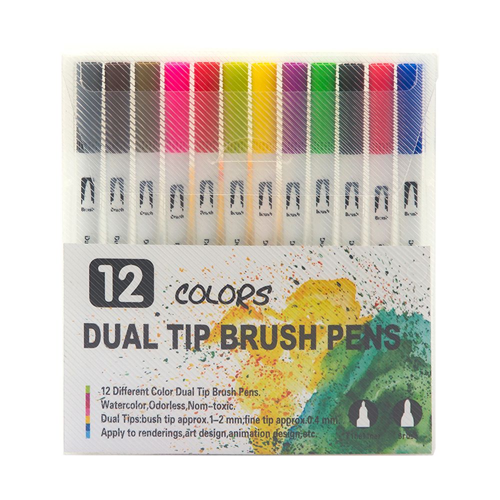 Dual Tip Brush Pen Marker