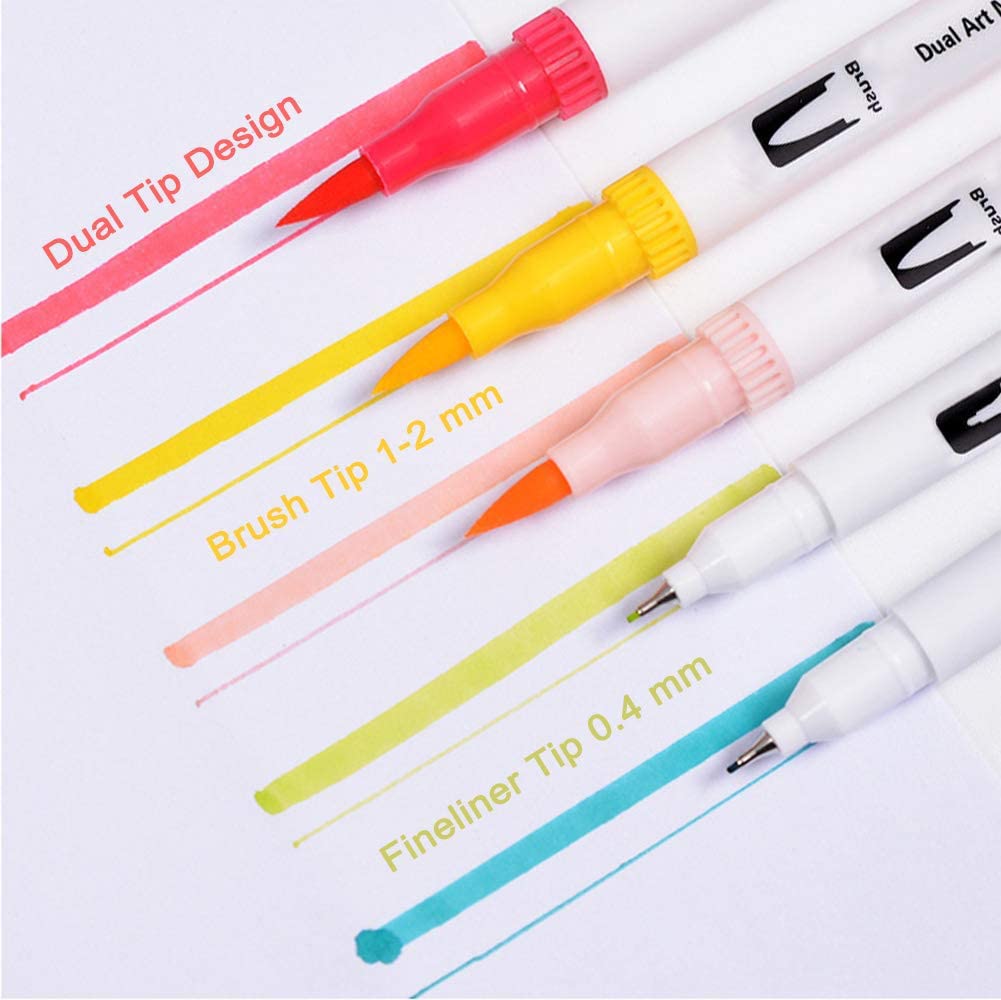 Dual Tip Brush Pen Marker