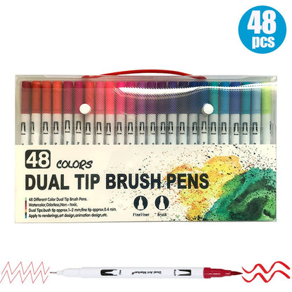 Dual Tip Brush Pen Marker