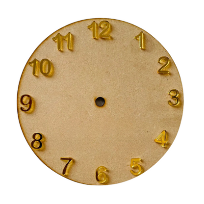 Acrylic Golden Clock Number, 1 to 12