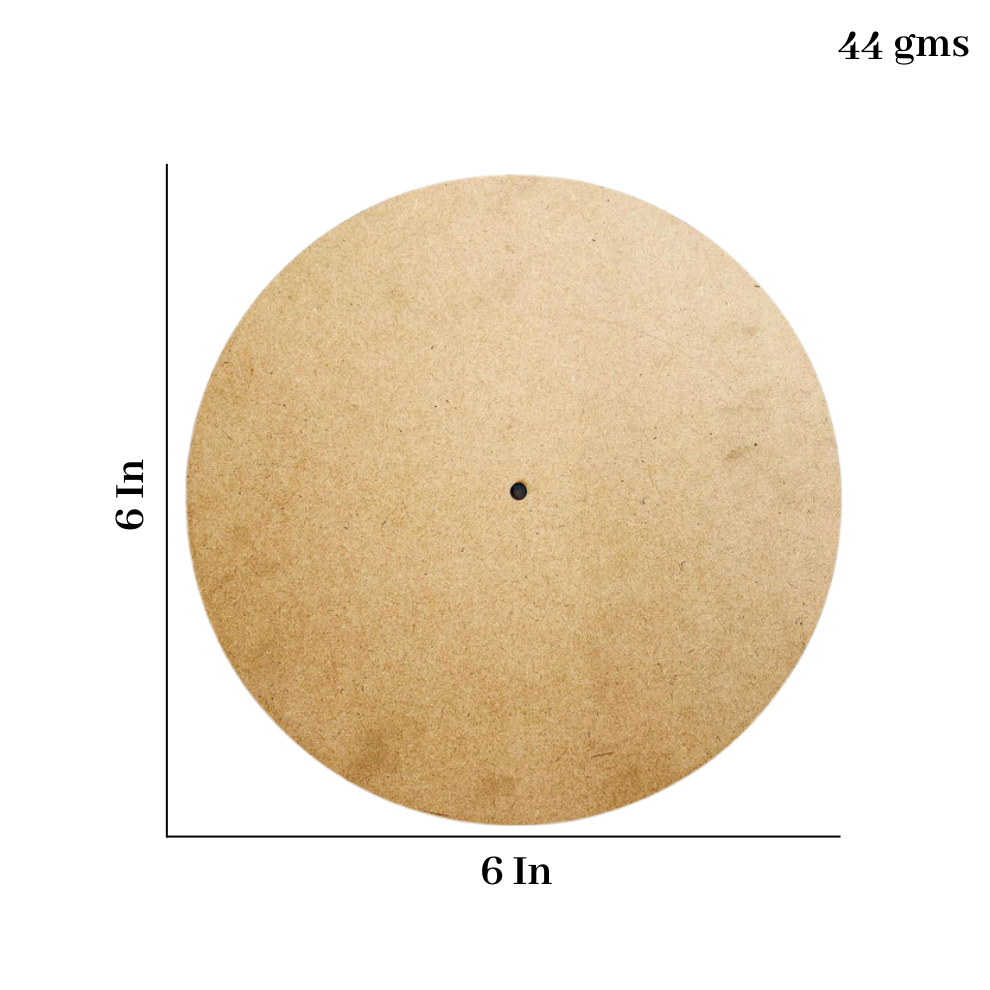 Round Mdf Clock Base