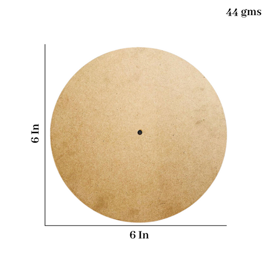 Round Mdf Clock Base