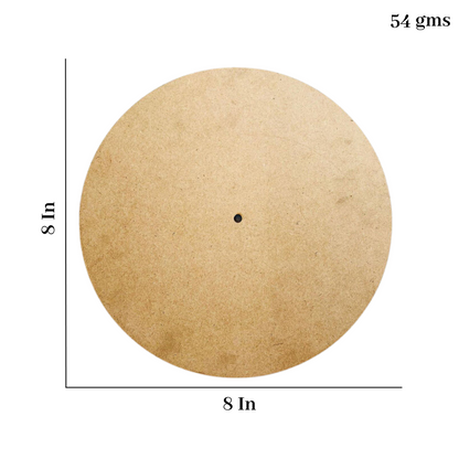 Round Mdf Clock Base