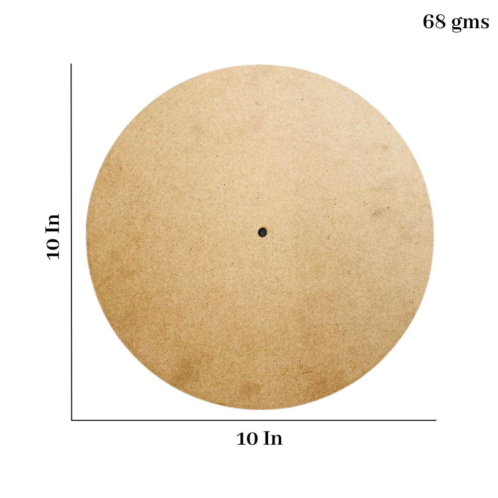 Round Mdf Clock Base