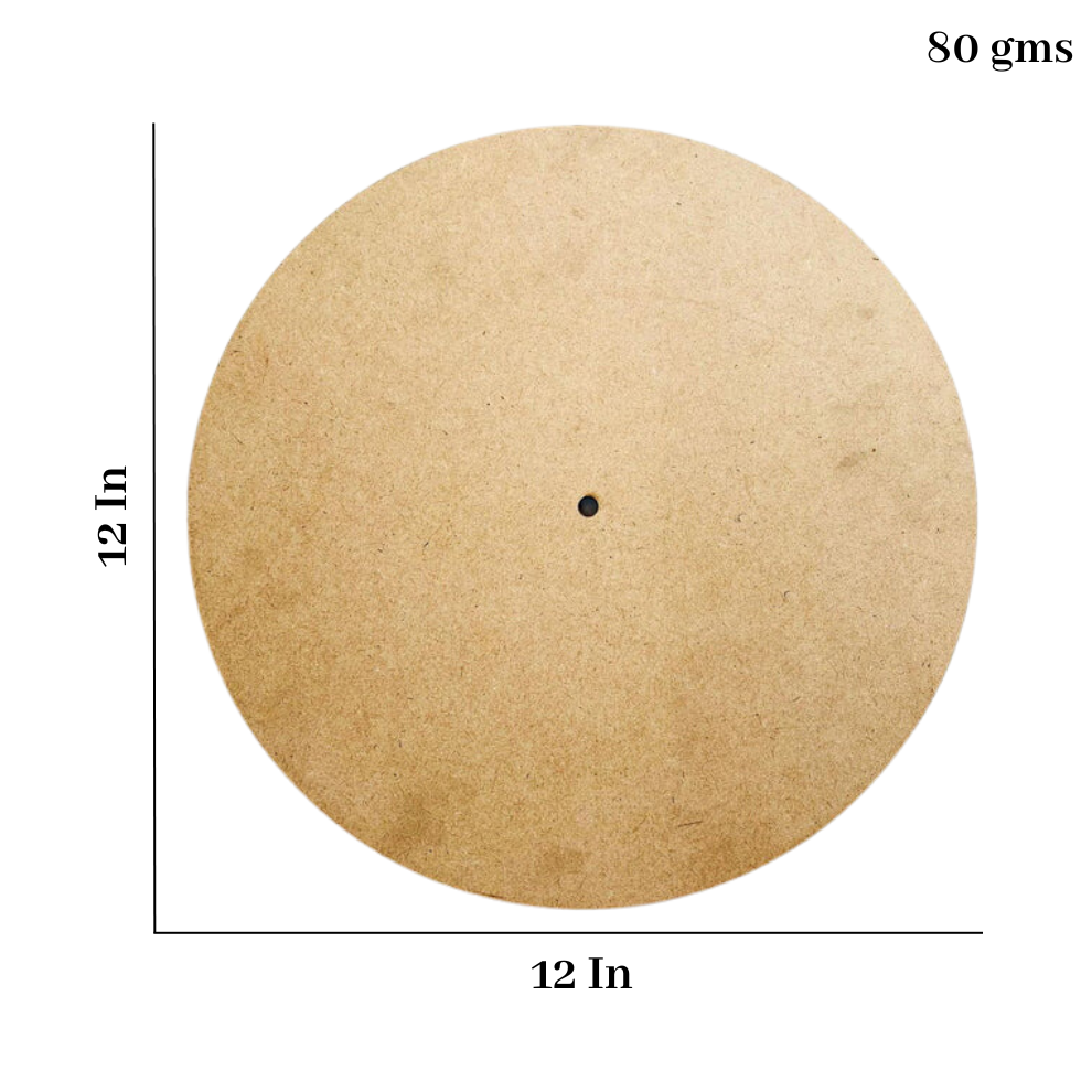 Round Mdf Clock Base