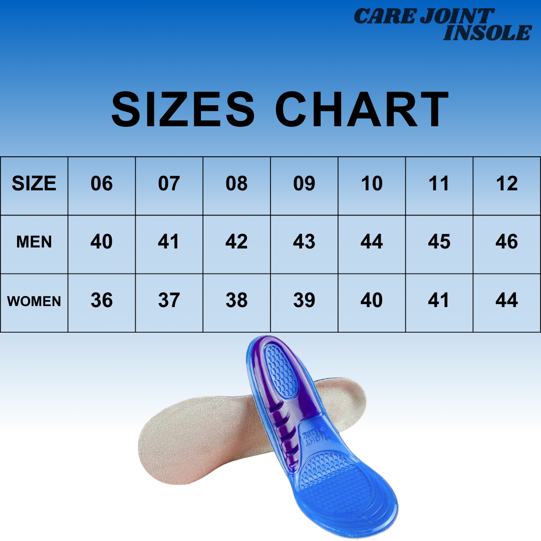 Silicone Gel Shoe Insole for Men & Women