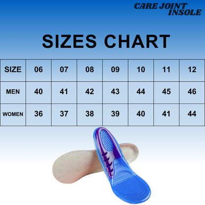 Silicone Gel Shoe Insole for Men & Women