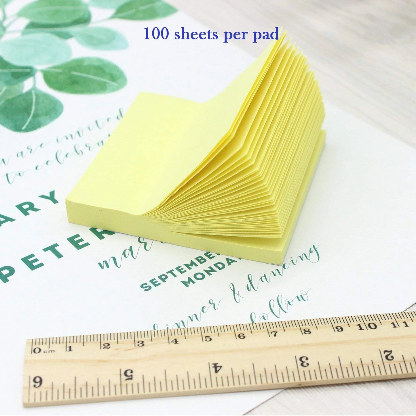 900 Sheets Neon Sticky Notes Pad Office Stationery
