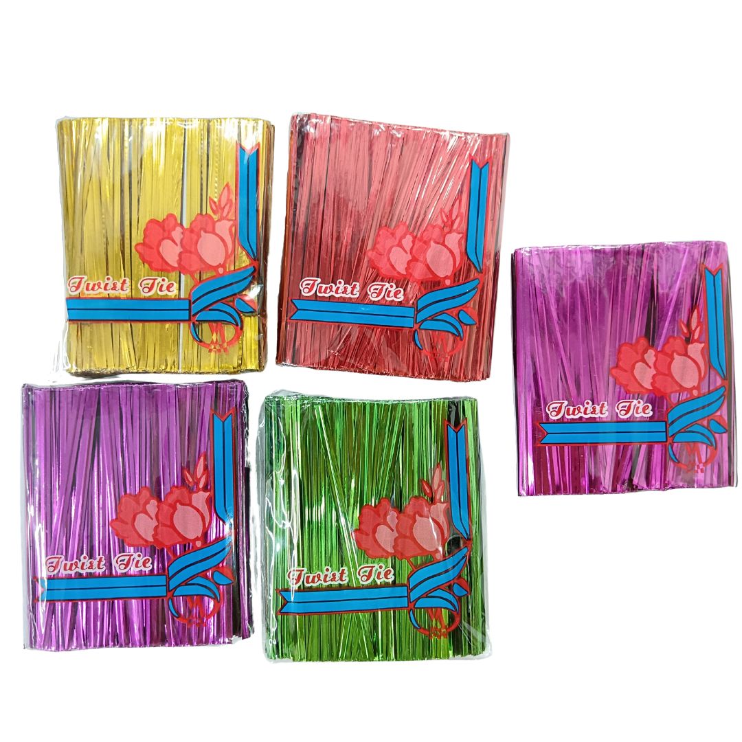 Metallic Twist Tie Chocolate Wrapper Ribbon